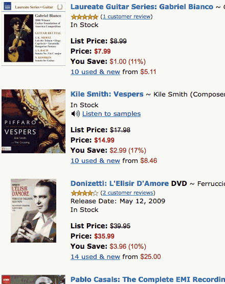 Amazon list